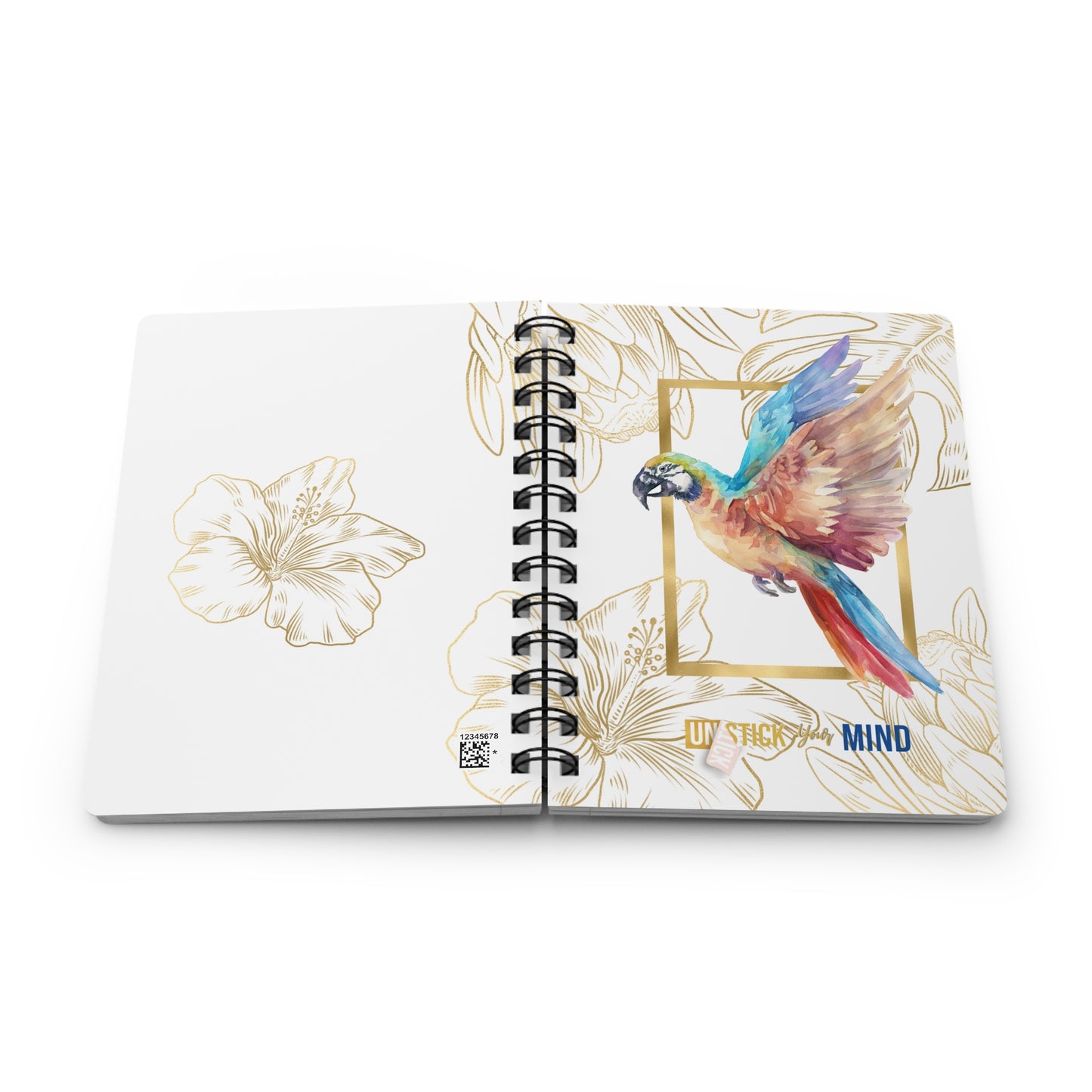 Spiral Bound Journal Parrott Unstick Your Mind