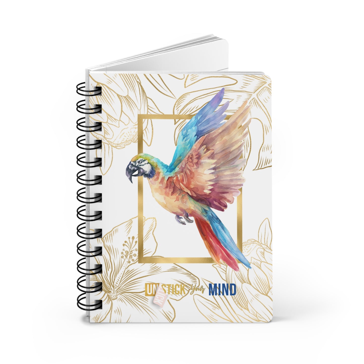 Spiral Bound Journal Parrott Unstick Your Mind