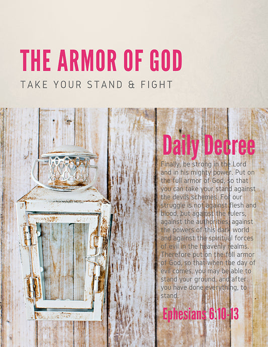 Wall Art Armor of God Declarations (Printable 7 page 8x10") Nautical