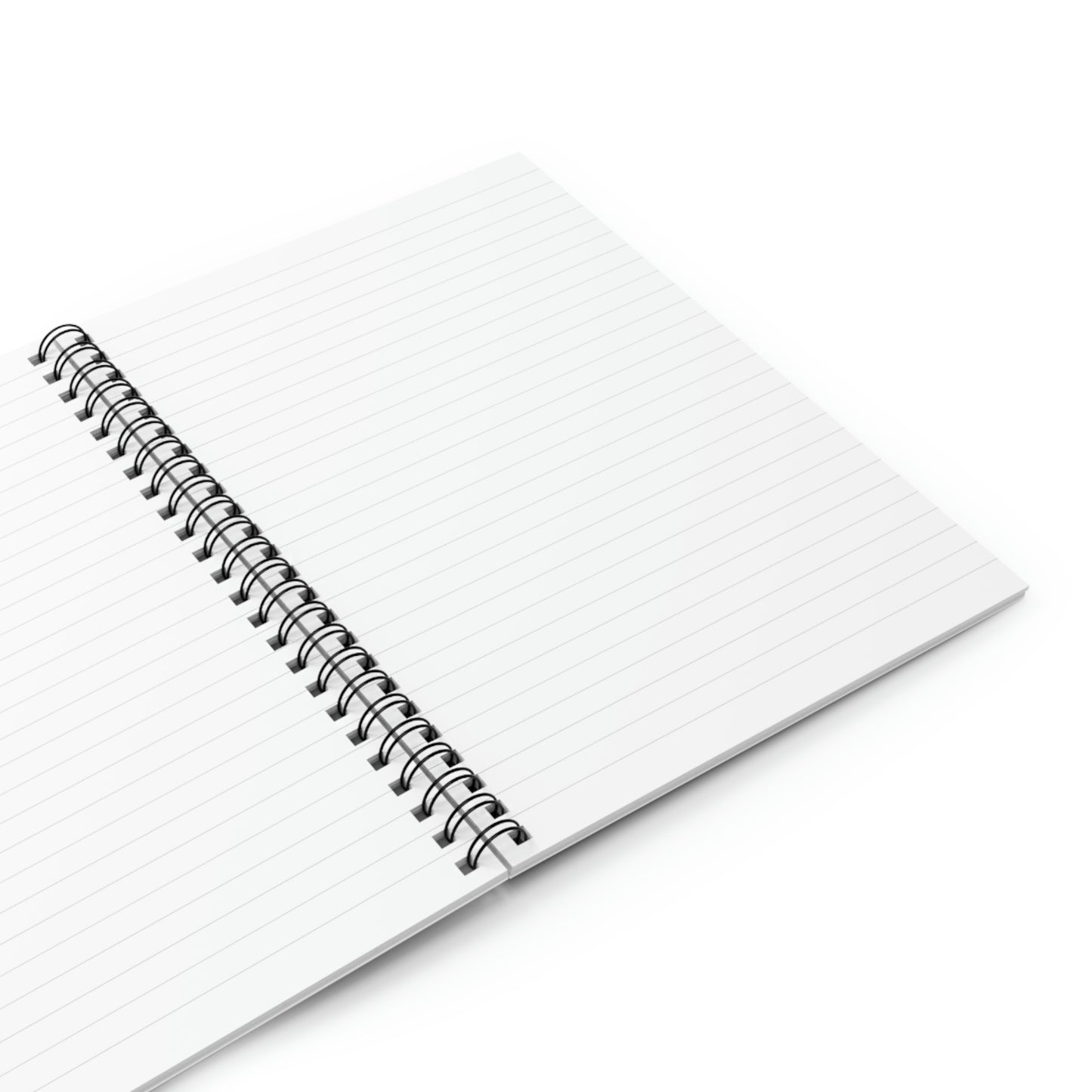 Spiral Notebook - Ruled Line (Turquoise Gold Scissors Bows)