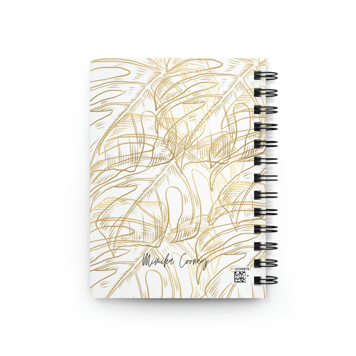 Spiral Bound Journal Gold Leaf