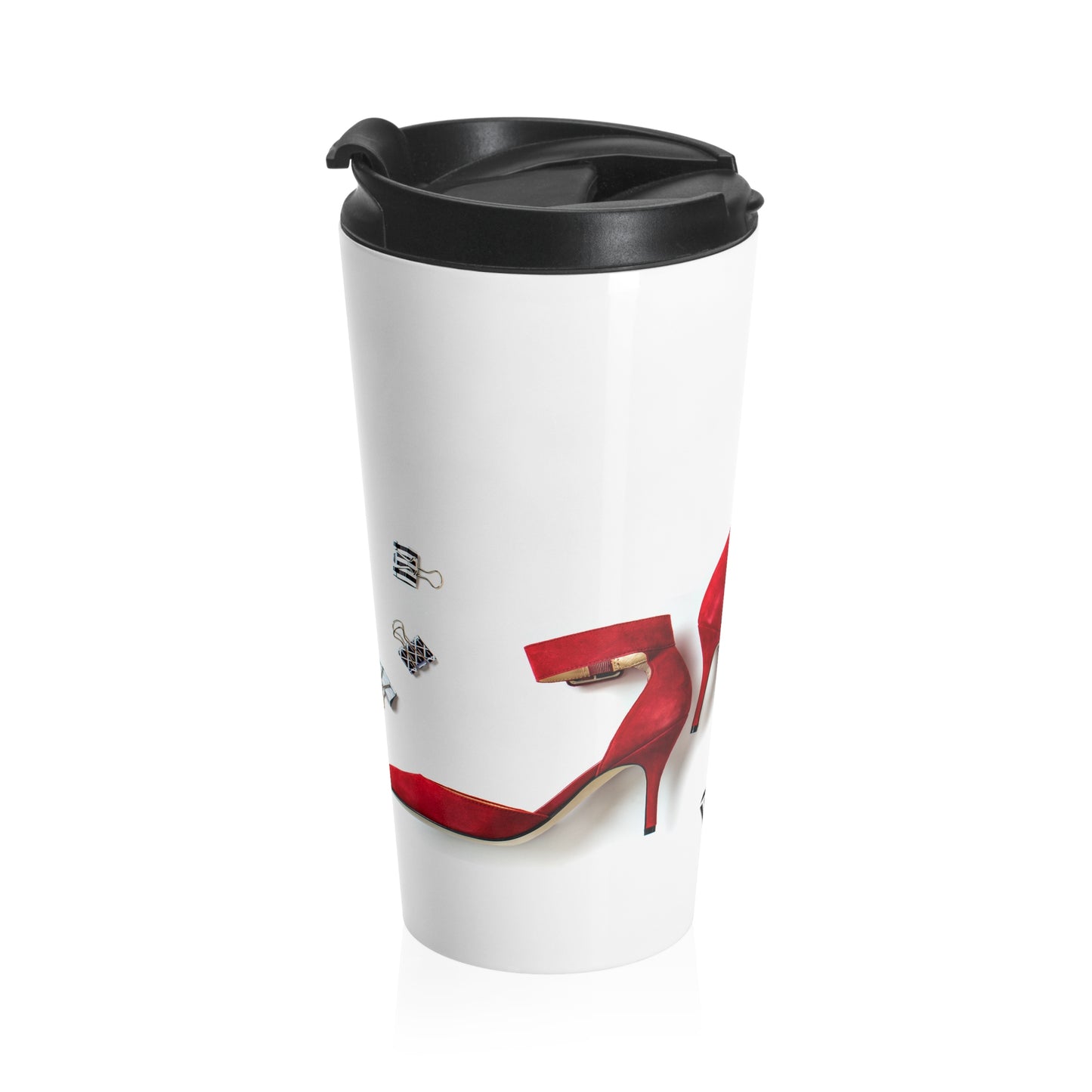 Stainless Steel Travel Mug (Red Heels Dream)