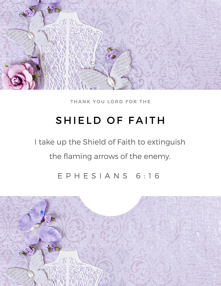 Wall Art Armor of God Declarations (Printable 7 page 8x10") Purple