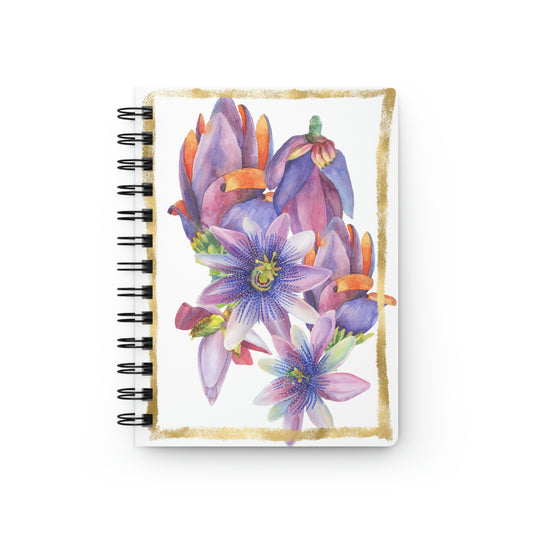 Spiral Bound Journal Purple Watercolor