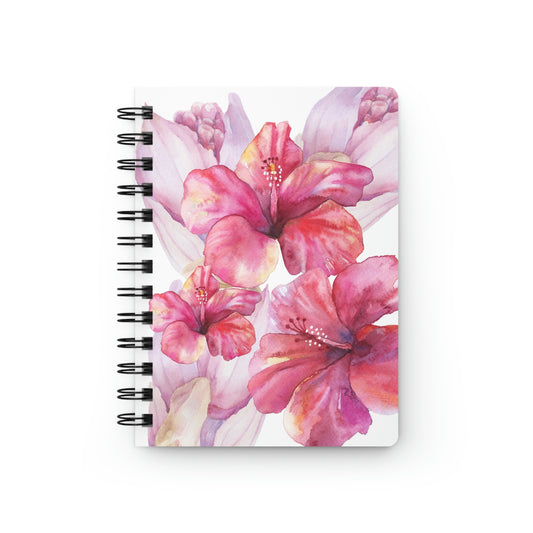 Spiral Bound Journal Pink Watercolor