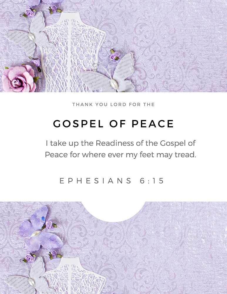 Wall Art Armor of God Declarations (Printable 7 page 8x10") Purple