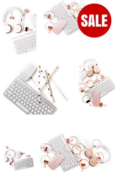 Stock Photo BUNDLE (Set of 10) Rose Gold Desktop
