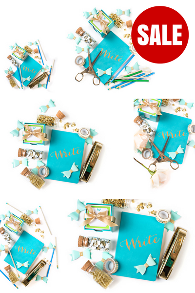 Stock Photo BUNDLE (Set of 10) Turquoise Journal