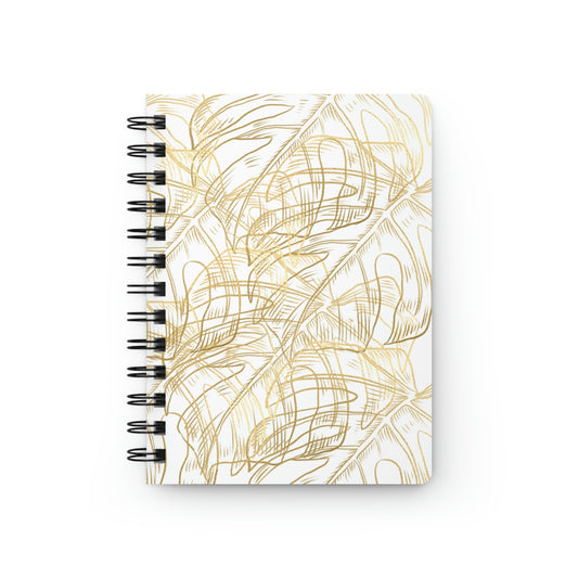 Spiral Bound Journal Gold Leaf
