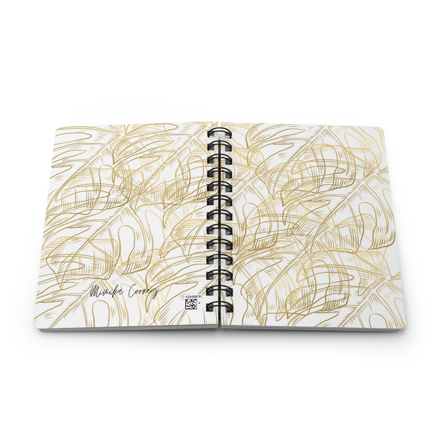 Spiral Bound Journal Gold Leaf