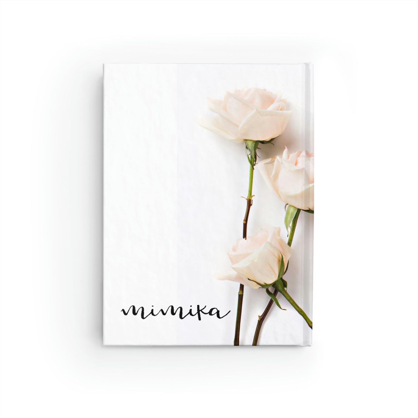 Journal - Ruled Line (Red Butterly Diamonds Cream Roses)