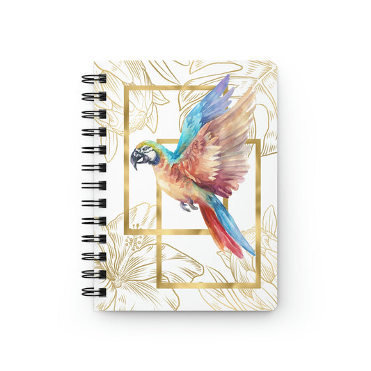 Spiral Bound Journal Flying Parrot