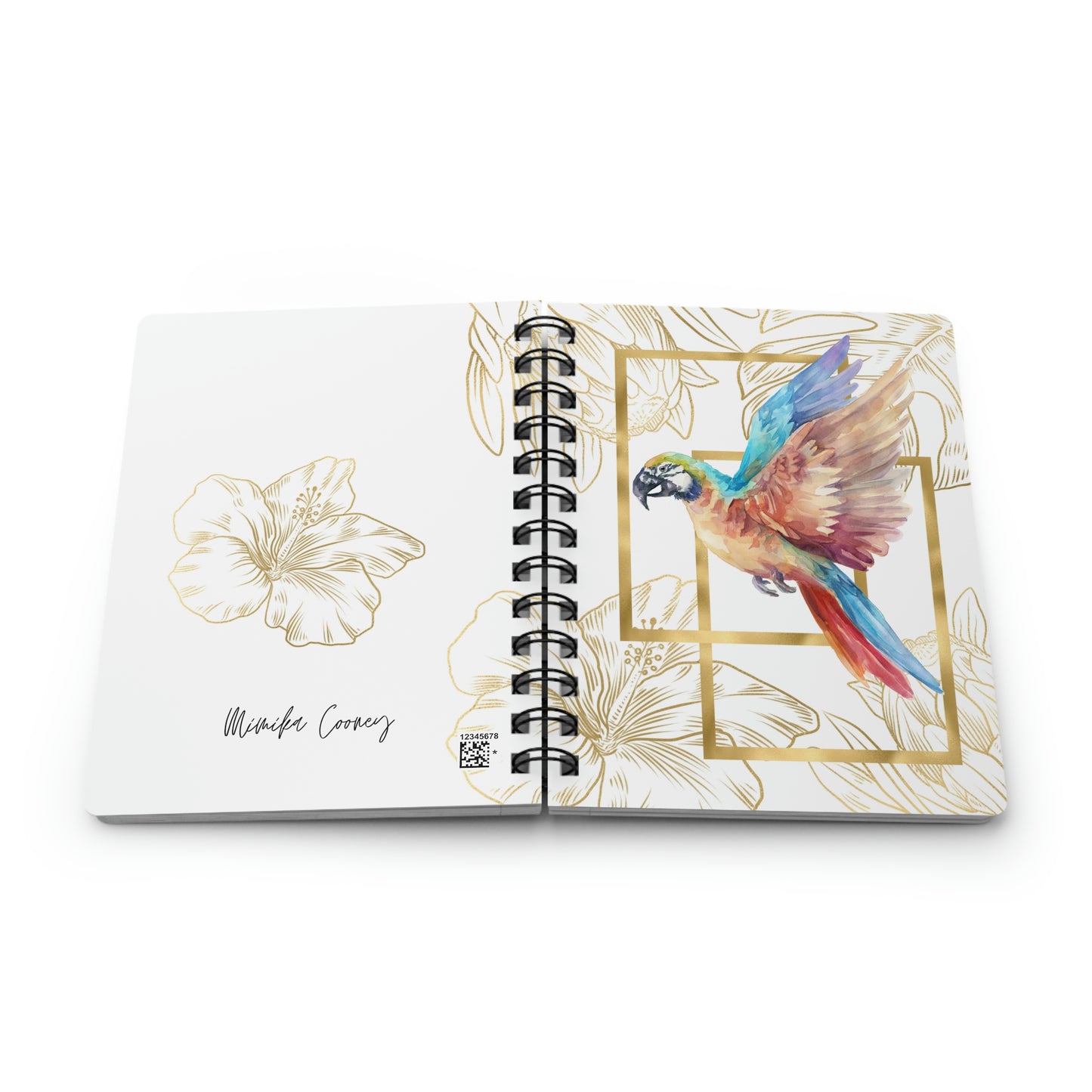 Spiral Bound Journal Flying Parrot