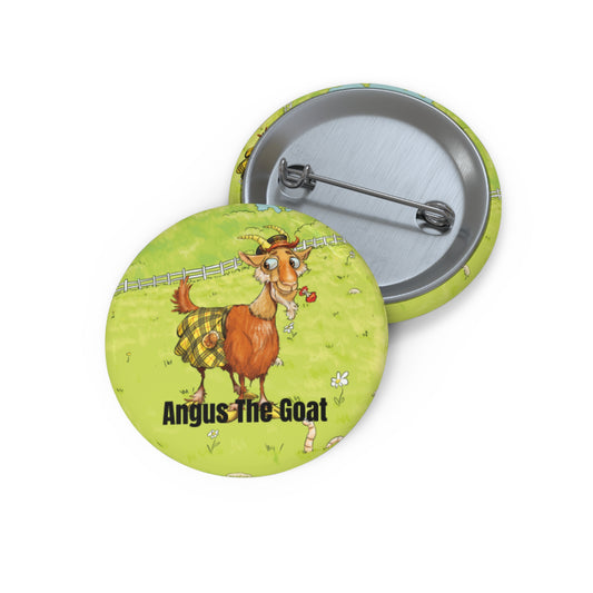 Angus The Goat Pin Button