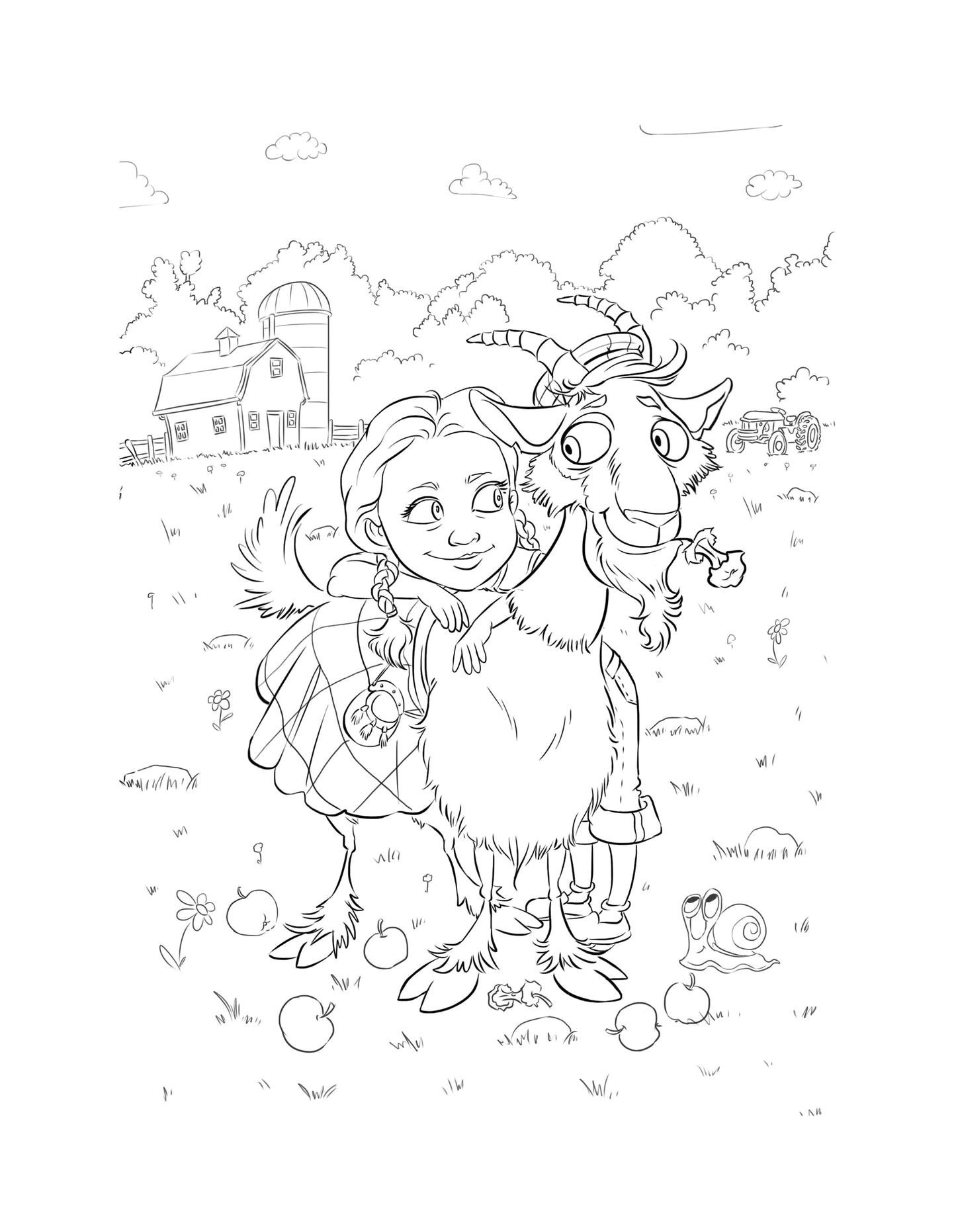 Angus The Goat Coloring Book