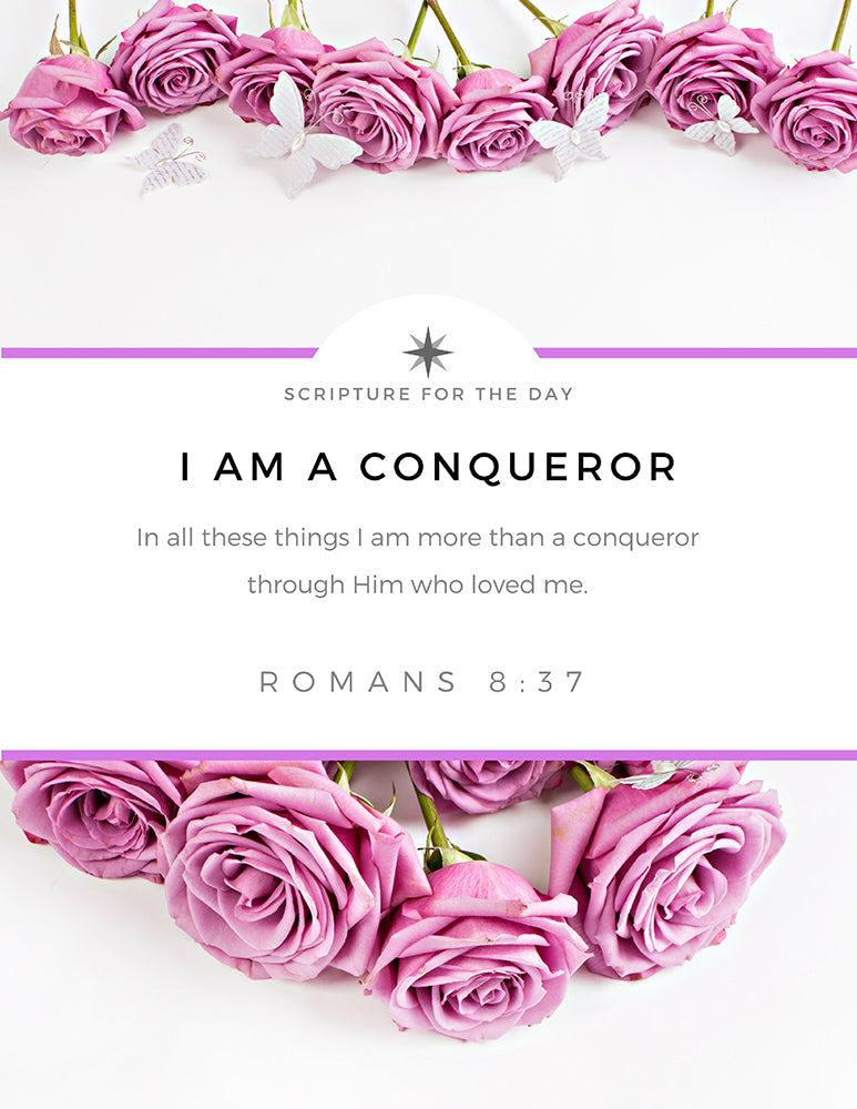 Wall Art 7 Days of Scripture Declarations (Printable 7 pages 8x10