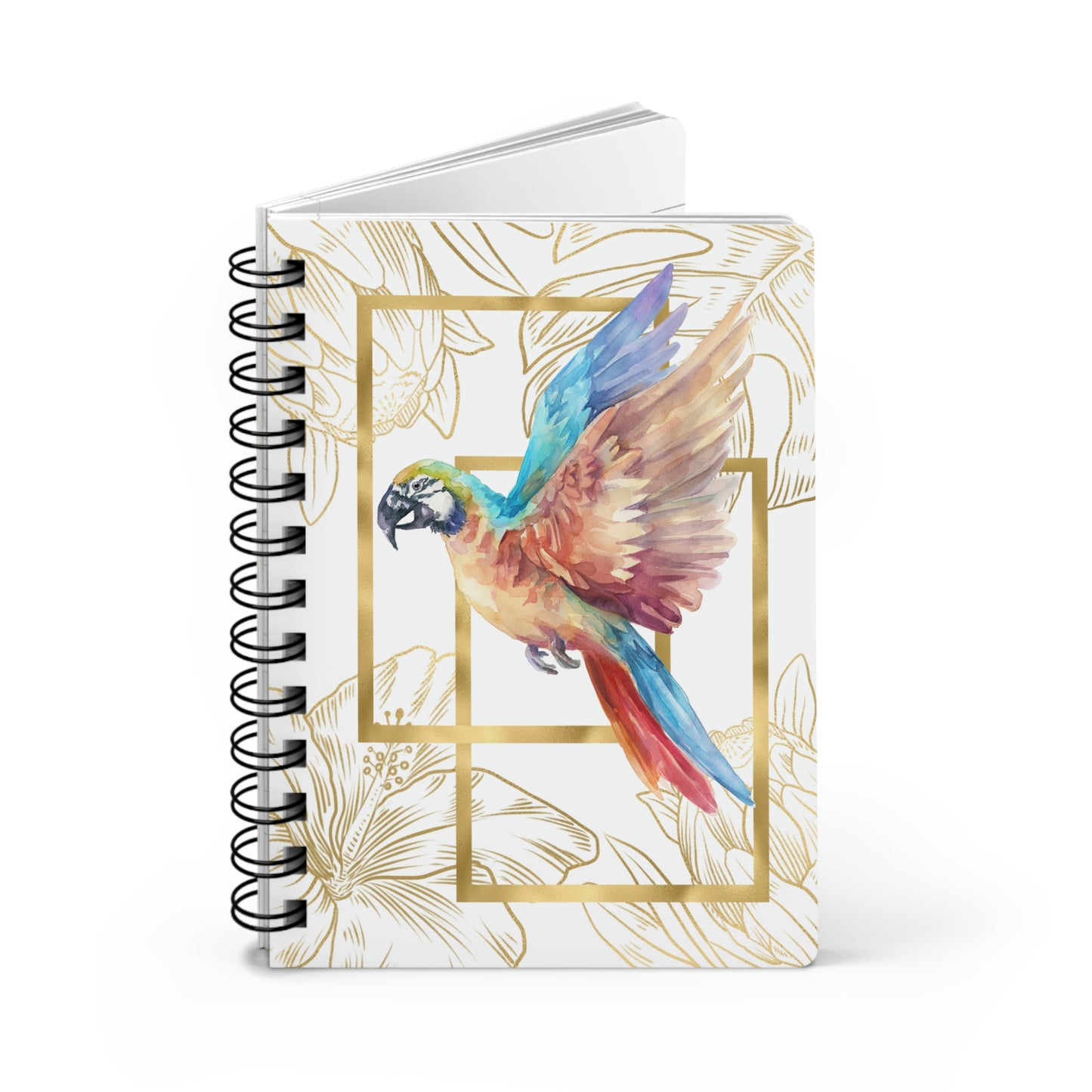 Spiral Bound Journal Flying Parrot