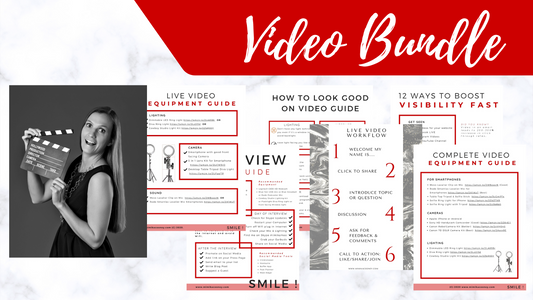 Video Bundle: How to Look Good on Camera & Boost your Visibility (PDF's)