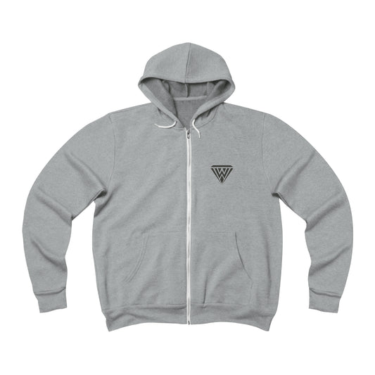 Unisex Fleece Full-Zip Hoodie - Grace is Generous (Light Colors)